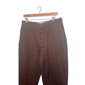 Vintage Farah for Her Light Brown Trouser Slacks Pants Flat Front Size 18 Career